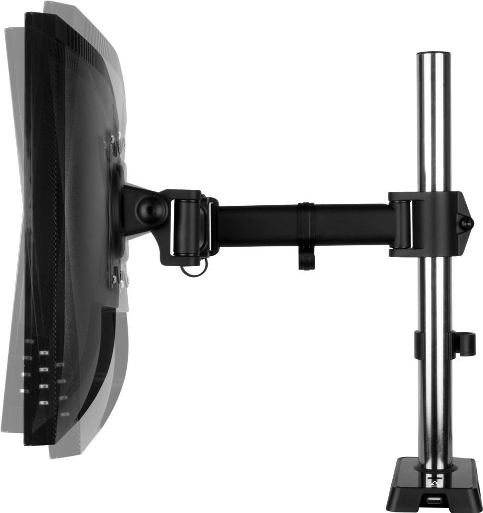 ARCTIC Z1 (Gen 3) - Table Mount for LCD Display - Adjustable Arm - Matte Black - Up to 109.2"/ 124.5 cm AEMNT00052A