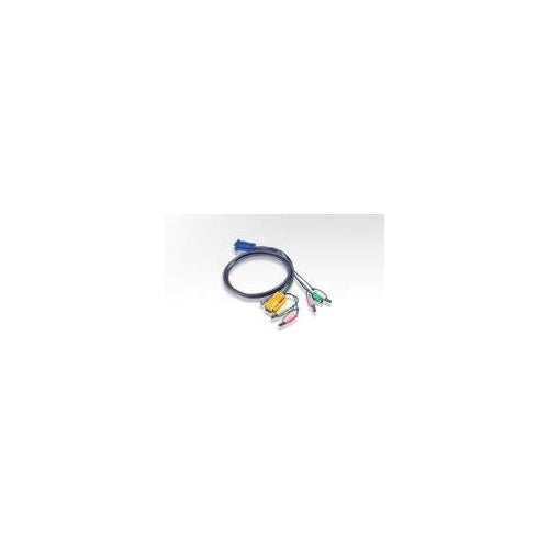 ATEN Tastatur- / Video- / Maus- (KVM-) Kabel - 15 pin SPHD (M) - PS/2, 6-polig, HD-15 (M) - 5 m (2L-5305P) afbeelding 1