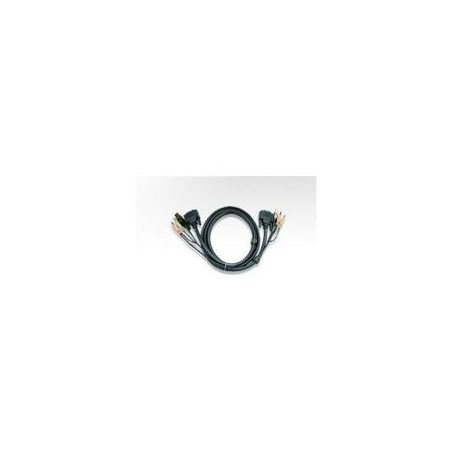 ATEN 2L-7D02U - Video- / USB- / Audio-Kabel - USB Typ A, 4-polig, Mini-Phone Stereo 3,5 mm, DVI-D (M) - Mini-Phone Stereo 3,5 mm, USB Typ B, 4-polig, DVI-D (M) - 1,8 m (2L-7D02U) afbeelding 1