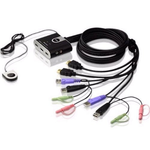 ATEN CS692 - KVM-/Audio-Switch - 2 x KVM/Audio - 1 lokaler Benutzer - Desktop (CS692) afbeelding 4