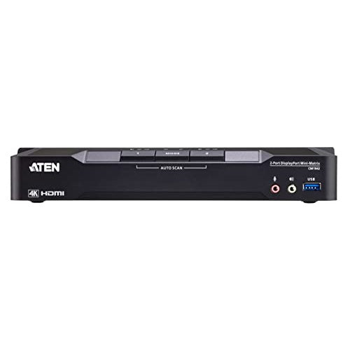 ATEN CM1942 2-Port 4K DP Dual Display Mini Matriv Boundless KVM (CM1942) afbeelding 3