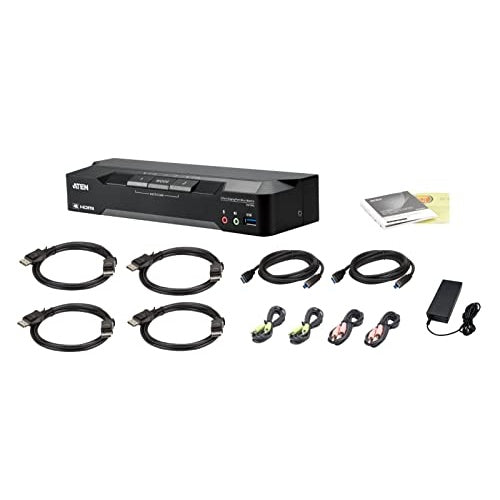 ATEN CM1942 2-Port 4K DP Dual Display Mini Matriv Boundless KVM (CM1942) afbeelding 4