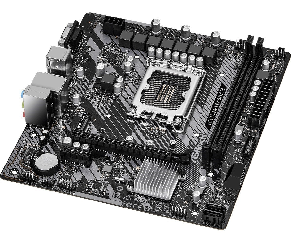ASRock H610M-HVS/M.2 R2,0 - Motherboard - micro ATX - LGA1700-Sockel - H610 Chipsatz - USB 3,2 Gen 1 - Gigabit LAN - Onboard-Grafik (CPU erforderlich) - HD Audio (8-Kanal) (90-MXBJJ0-A0UAYZ) afbeelding 4