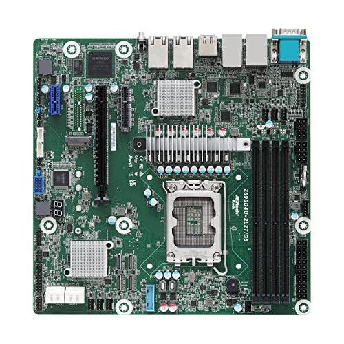 ASRock Rack Z690D4U-2L2T/G5 - Motherboard - micro ATX - LGA1700-Sockel - Z690 Chipsatz - USB 3,2 Gen 1 - 2 x 10 Gigabit LAN, 2 x Gigabit LAN - Onboard-Grafik (Z690D4U-2L2T/G5) afbeelding 2