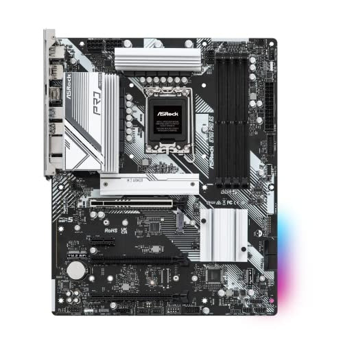ASRock B760 PRO RS - Motherboard - ATX - LGA1700-Sockel - B760 Chipsatz - USB 3,2 Gen 1, USB 3,2 Gen 2, USB-C 3,2 Gen2 - 2,5 Gigabit LAN - Onboard-Grafik (CPU erforderlich) - HD Audio (8-Kanal) (90-MXBKS0-A0UAYZ) afbeelding 2