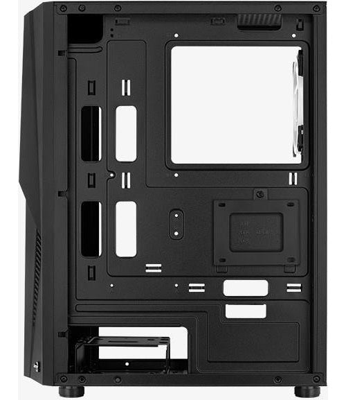 Aerocool Mecha-G-BK-v2 - Midi Tower - PC - Acrylnitril-Butadien-Styrol (ABS) - SPCC - Schwarz - ATX - micro ATX - Mini-ITX - 15,9 cm (ACCM-PV28113.11) afbeelding 1