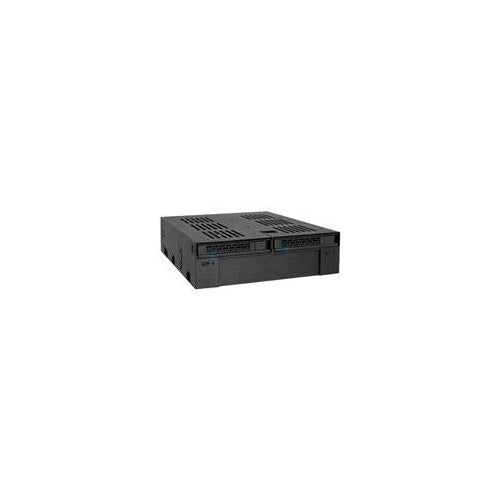 ICY Dock ExpressCage MB322SP-B - Mobiles Speicher-Rack - 13,30cm (5,25") bis 3.5" / 2.5" (13,3 cm bis 8,9/6,4 cm) - Schwarz (MB322SP-B) afbeelding 1