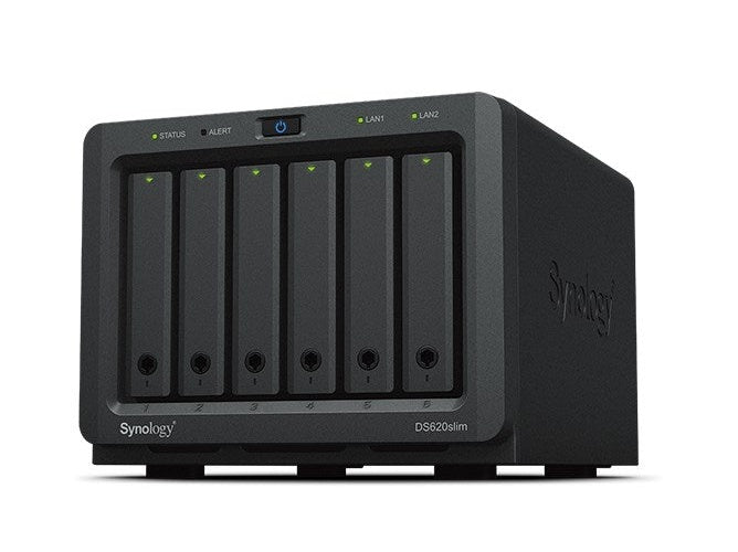 Synology DiskStation DS620SLIM NAS & Speicherserver Eingebauter Ethernet-Anschluss Desktop Schwarz (DS620SLIM) afbeelding 1
