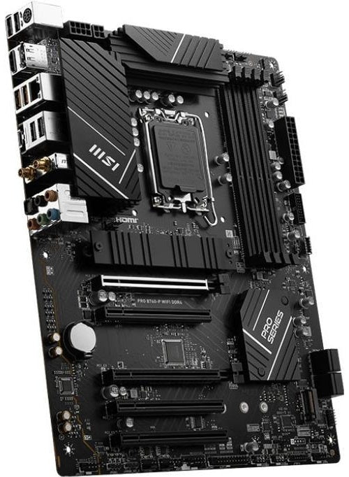 MSI PRO B760-P WIFI DDR4 - Intel - LGA 1700 - Intel® Celeron® - Intel® Pentium® Gold - LGA 1700 - DDR4-SDRAM - 128 GB (7D98-001R) afbeelding 1