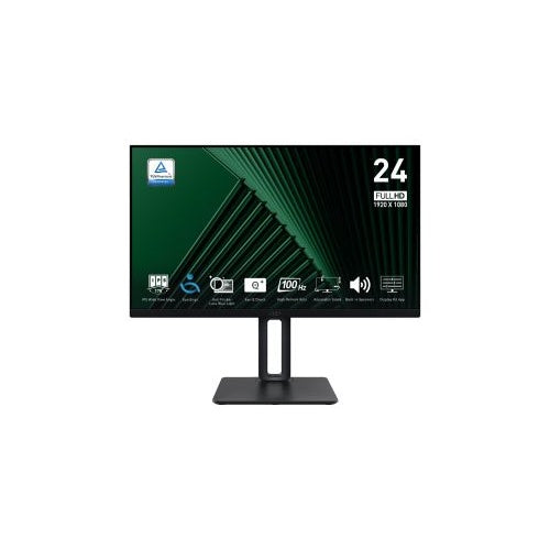MSI 60 cm (23.8") FHD FlachbildPRO MP245PG schirm (TFT/LCD) - IPS 4ms 100hz Pivot schwarz (9S6-3PC19M-005) afbeelding 1