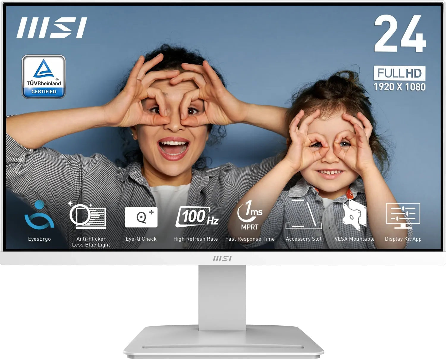 MSI PRO MP2412WDE 60.96cm 24Zoll Flat 1920x1080 16 9 4ms HDMI DP P (9S6-3BA9CH-062) - 4711377215756 - afbeelding 1