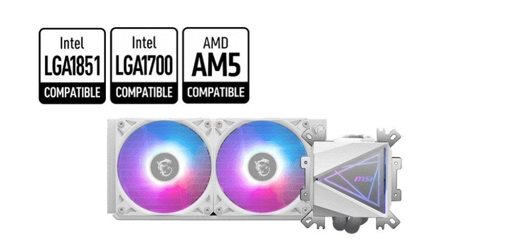 MSI COO MAG CORELIQUID I240 WHITE (306-7ZW7A21-C24) afbeelding 3
