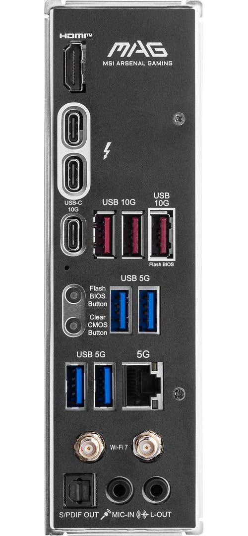 MSI MAG Z890 TOMAHAWK WIFI - Motherboard - ATX - LGA1851-Sockel - Z890 Chipsatz - USB 3,2 Gen 1, USB 3,2 Gen 2, USB-C 3,2 Gen2, USB4, USB-C 3,2 Gen 2x2 - 5 Gigabit Ethernet, Wi-Fi 7, Bluetooth - Onboard-Grafik (CPU erforderlich) - HD Audio afbeelding 5