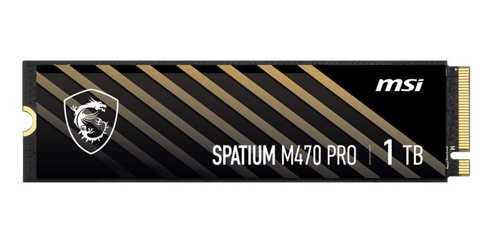 MSI SPATIUM M470 PRO - SSD - 1 TB - intern - M.2 2280 - PCIe 4.0 x4 (NVMe) (S78-440L0J0-P83) afbeelding 1