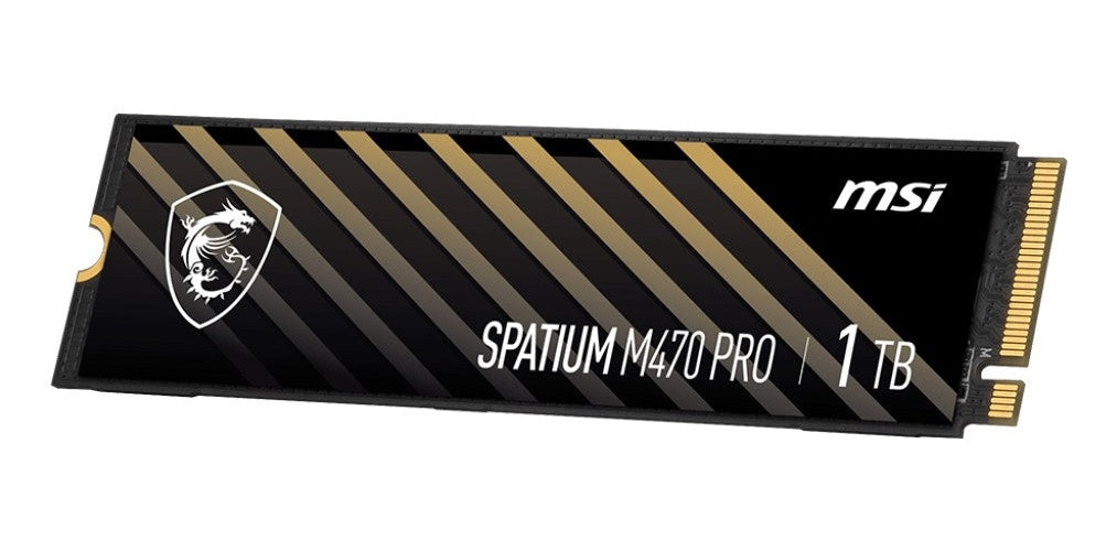 MSI SPATIUM M470 PRO - SSD - 1 TB - intern - M.2 2280 - PCIe 4.0 x4 (NVMe) (S78-440L0J0-P83) afbeelding 2
