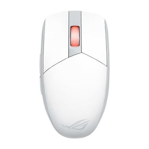 ASUS ROG Strix Impact III Wireless - Maus - rechts- und linkshändig - optisch - kabellos - Bluetooth 5,1, 2,4 GHz - USB ROG Omni Funkempfänger - Mondlichtwhite (90MP03D0-BMUA10) afbeelding 1