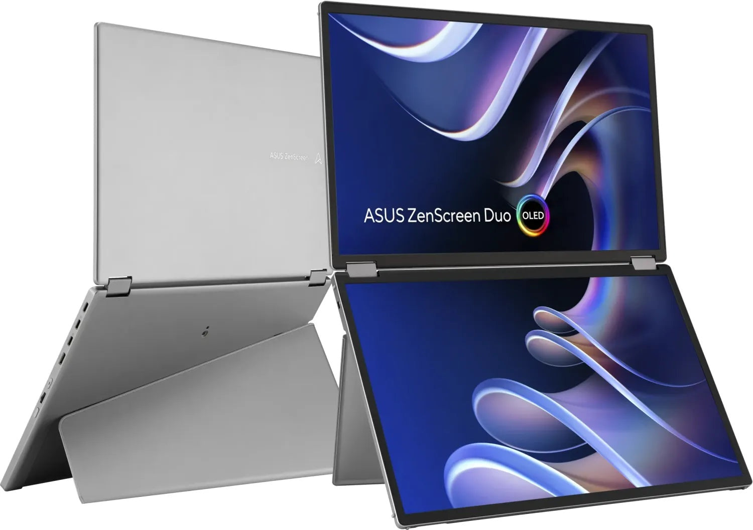 ASUS ZenScreen Duo OLED MQ149CD - Dual-OLED-Monitor - 35.6 cm (14") (90LM0AKV-B01N70) - 4711387721551 - afbeelding 1