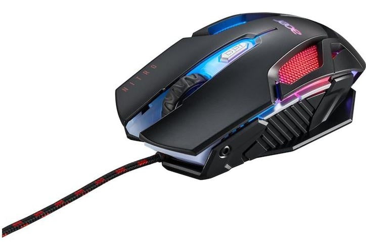 Acer Nitro NMW200 Gaming-Maus 7200 DPI Optisch 7 Tasten Beidhändig Schwarz afbeelding 1