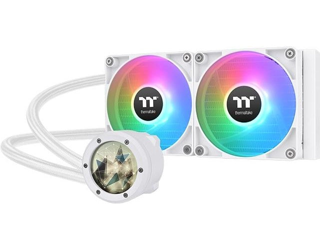 Thermaltake TH240 V2 Ultra ARGB Sync - Snow Edition - Prozessor-Flüssigkeitskühlsystem - Kühlergröße: 240 mm - (für: LGA2066, LGA2011-3, LGA2011, LGA1700, LGA1200, LGA1156, LGA1155, LGA1151, LGA1150, AM5, AM4, AM3+, AM3, AM2, FM2, FM1) - Ku afbeelding 1