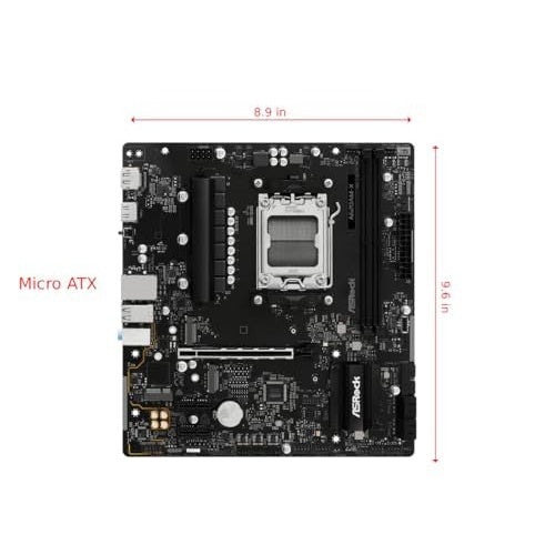 ASRock A620AM-X AM5 mATX HDMI/DP DDR5 - AMD Sockel AM5 (Ryzen Zen4) - Micro/Mini/Flex-ATX (90-MXBSV-A0UAYZ) afbeelding 2