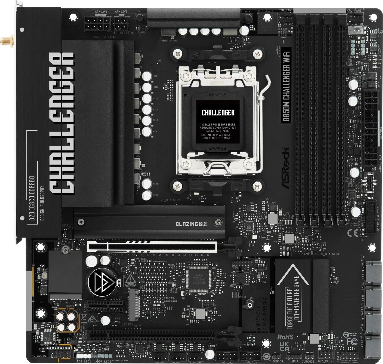 ASROCK B850M Challenger DDR5 AM5 90-MXBU30-A0UAYZ retail (90-MXBU30-A0UAYZ) - 4711581494121 - afbeelding 1