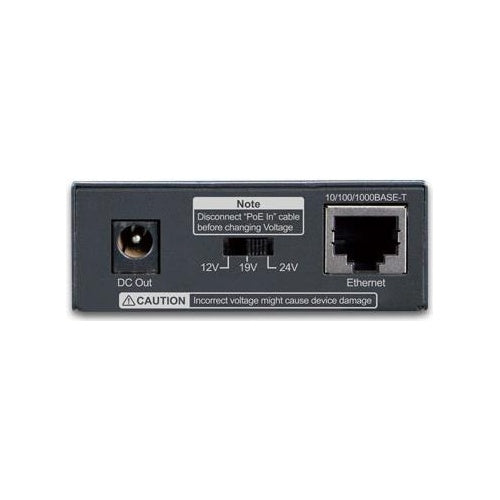 Planet POE-172S Schwarz Energie Über Ethernet (PoE) Unterstützung Netzwerksplitter (POE-172S) afbeelding 1