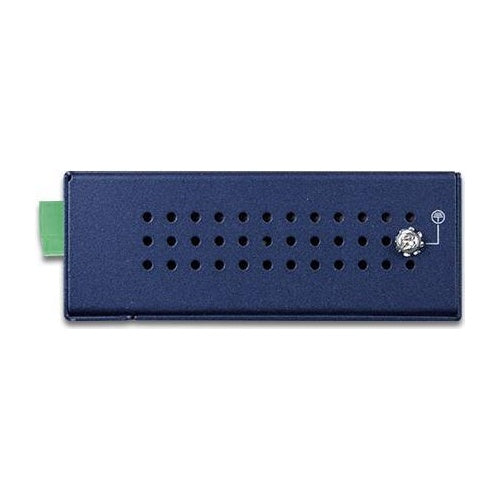 Planet IPOE-173S. Netzstandard: IEEE 802.3,IEEE 802.3ab,IEEE 802.3at,IEEE 802.3bt,IEEE 802.3u, Verkabelungstechnologie: 10/100/1000Base-T(X). Produktfarbe: Blau, Gehäusematerial: Metall, Internationale Schutzart (IP-Code): IP30. Eingangsspa afbeelding 1