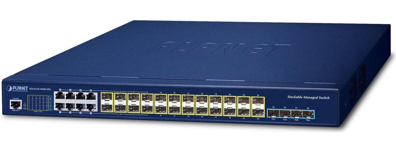 PLANET L3 16*GE SFP 8*GE TP/SFP 4*10G SFP+ SGS-6310-16S8C4XR (SGS-6310-16S8C4XR) afbeelding 1
