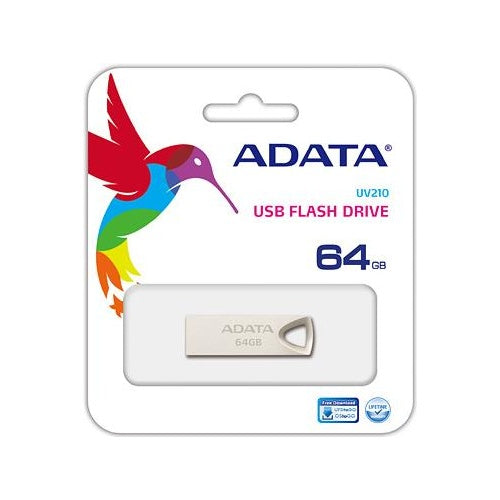 ADATA UV210 - USB-Flash-Laufwerk - 64 GB - USB 2.0 - Gold - 4712366965850 - image 1