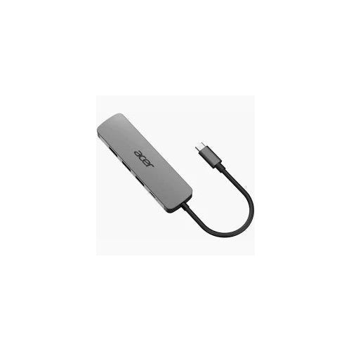 Acer 5-in-1 Type-C Dongle USB-C Dockingstation HDMI 100W PD 4K@60Hz Silber - 4712842946762 - image 1