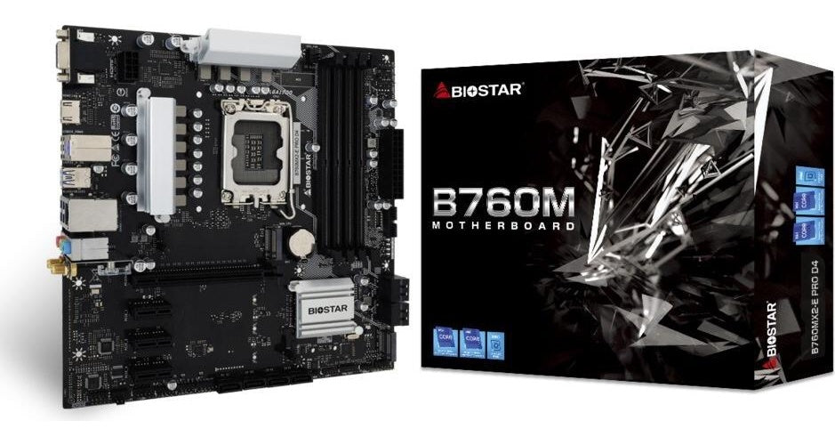 Biostar B760MX2-E Pro D4 B760 S1700 mATX DDR4 (B760MX2-E Pro D4) afbeelding 1