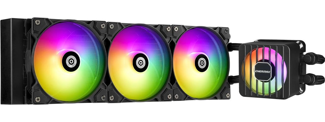 Enermax LIQMAXFLO Prozessor Flüssigkeitskühlung 12 cm Schwarz 1 Stück(e) (ELC-LMF360T-ARGB) afbeelding 1