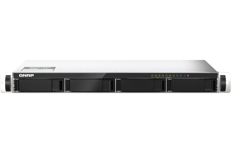 QNAP TS-435XEU-4G - NAS-Server - 4 Schächte - SATA 6Gb/s - RAID 0, 1, 5, JBOD - RAM 4 GB - iSCSI Support - 1U afbeelding 1