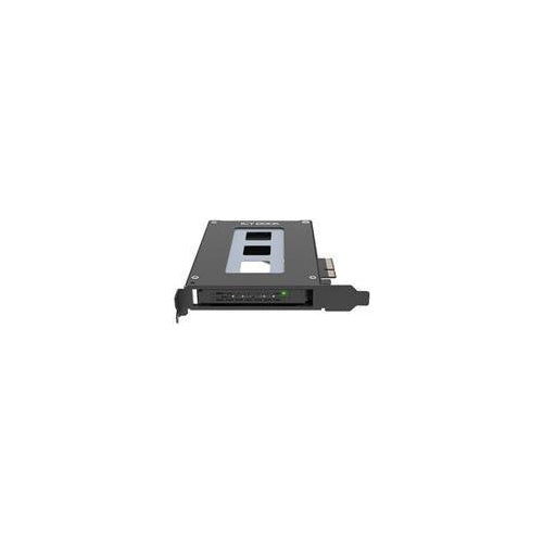 ICY Dock ToughArmor MB111VP-B - Mobiles Speicher-Rack - U.2 / U.3 SSD Mobilrack - 2.5" (6,4 cm) - NVMe - PCIe 4,0 x4 - Schwarz (MB111VP-B) afbeelding 1