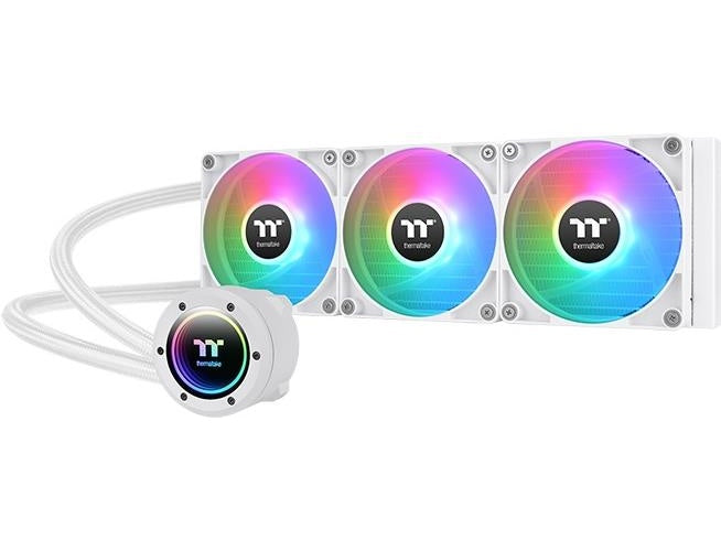 Thermaltake TH360 ARGB Sync V2 - Snow Edition - Prozessor-Luftkühler - (für: LGA1156, AM2, AM2+, AM3, LGA1155, AM3+, LGA2011, LGA1150, LGA1151, AM4, LGA2066, LGA1200, LGA1700, AM5) - Kupfer - 120 mm - snow (CL-W365-PL12SW-A) afbeelding 1