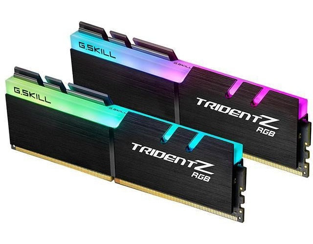G.Skill TridentZ RGB Series - AMD Edition - DDR4 - Kit - 32 GB: 2 x 16 GB - DIMM 288-PIN - 3200 MHz / PC4-25600 - CL16 - 1.35 V - ungepuffert - non-ECC (F4-3200C16D-32GTZRX) afbeelding 1
