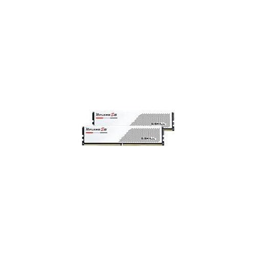G.Skill Ripjaws S5 - DDR5 - Kit - 32 GB: 2 x 16 GB - DIMM 288-PIN Low Profile - 6000 MHz / PC5-48000 - CL32 - 1.35 V - ungepuffert - non-ECC - Mattes Weiß afbeelding 1