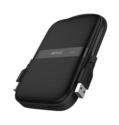 SILICON POWER Armor A60 - Festplatte - 2TB - extern (tragbar) - 2.5" (6,4 cm) - USB 3,2 Gen 1 - black (SP020TBPHDA60S3A) afbeelding 2