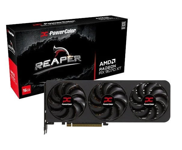 PowerColor RX 9070XT Reaper 16GB RX9070XT 16G-A retail - 16.384 MB - GDDR6 (RX9070XT 16G-A) afbeelding 1