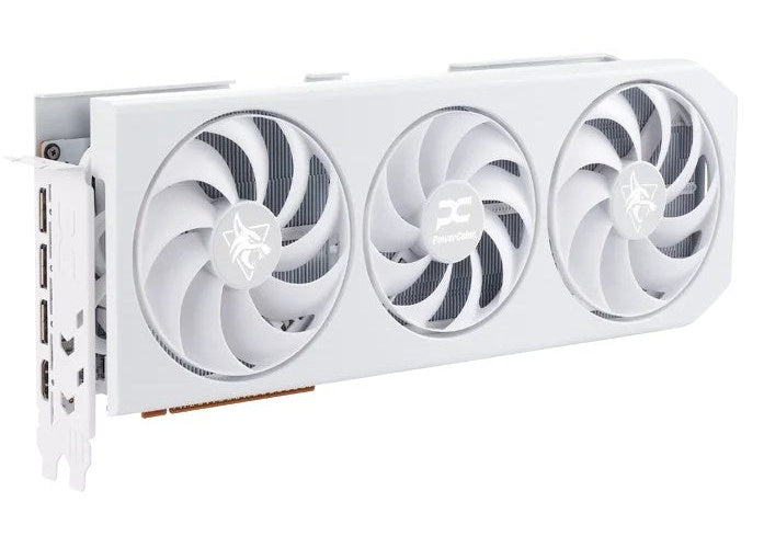 PowerColor Hellhound Radeon RX 9070 XT Spectral White AMD 16 GB GDDR6 (RX9070XT 16G-L/OC/WHITE) afbeelding 2