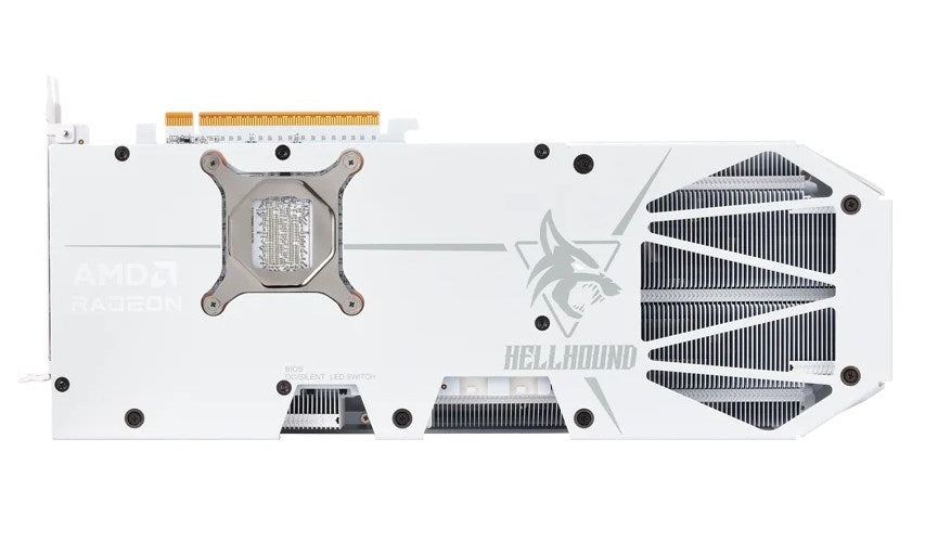PowerColor Hellhound Radeon RX 9070 XT Spectral White AMD 16 GB GDDR6 (RX9070XT 16G-L/OC/WHITE) afbeelding 3