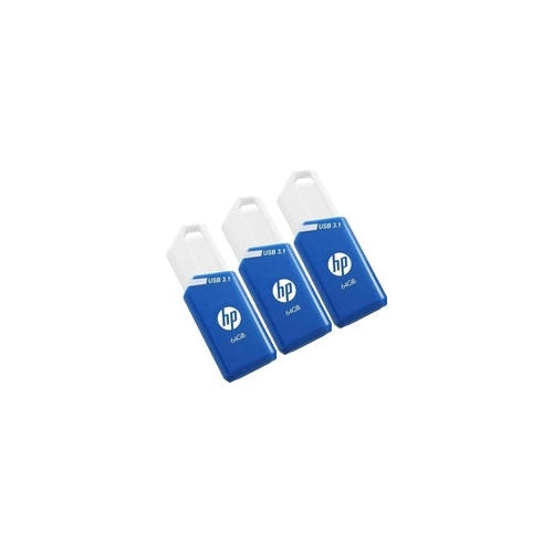 HP x755w 64GB USB 3.1 Stick 3er Pack (P) (P-HPFD755W64X3-GE) afbeelding 1