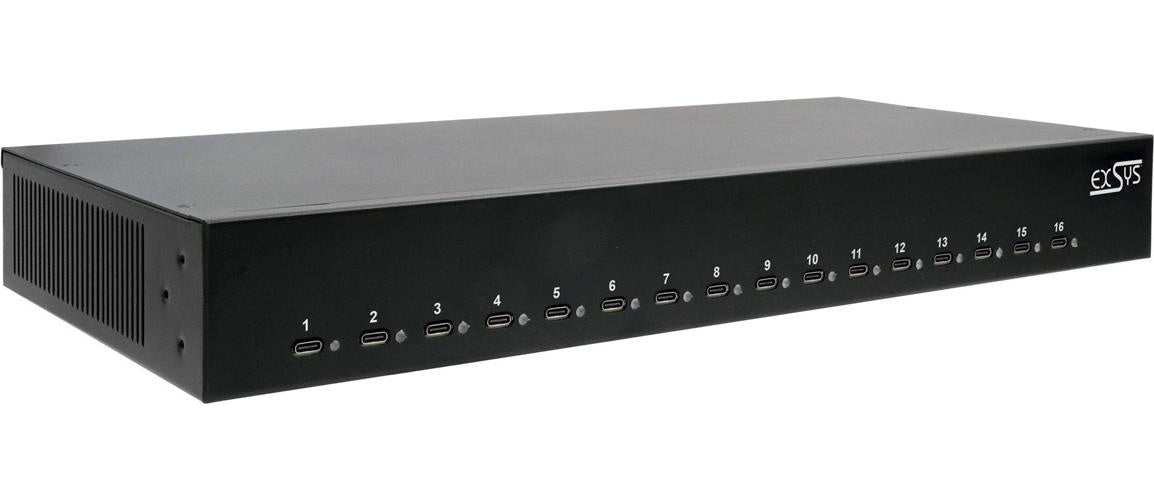 Exsys EX-11017 16-Port Ladestation - 65.000 W - USB Typ C (EX-11017) afbeelding 1