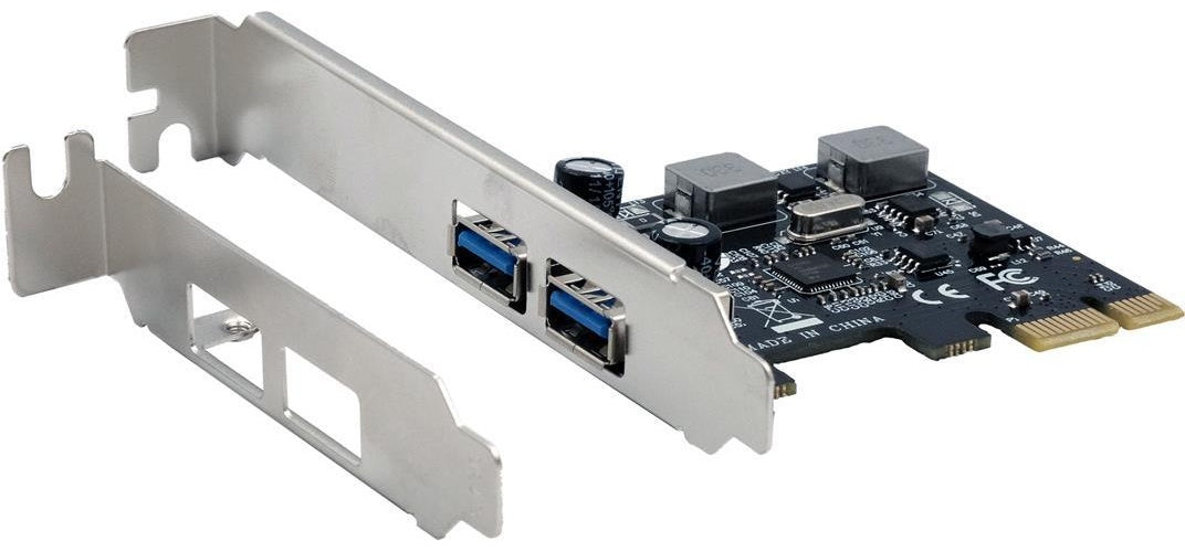 EXSYS GmbH USB 3.2 Gen 1 PCIe Karte mit 2 Ports, 3A (Renesas) (EX-11192) afbeelding 1