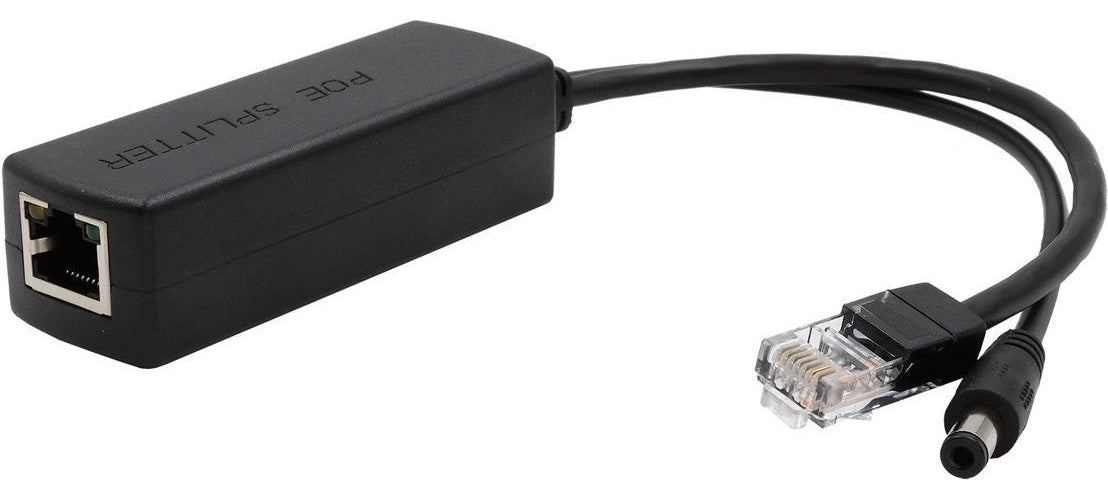 Ethernt PoE+ Splitter 10/100Mbps 802.3at,12VDC/2A/24W (EX-60320) afbeelding 1