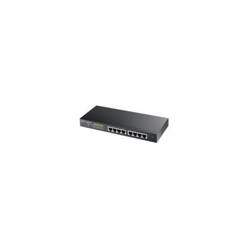 Zyxel GS1900-8HP - Switch - Smart - 8 x 10/100/1000 (PoE+) - Desktop, wandmontierbar - PoE+ (70 W) (GS1900-8HP-EU0103F) afbeelding 1