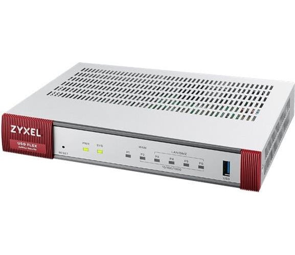 Zyxel ZyWALL USG FLEX 100HP - Firewall - 8 Anschlüsse - 1GbE - Cloud-verwaltet (USGFLEX100HP-EU0101F) afbeelding 1