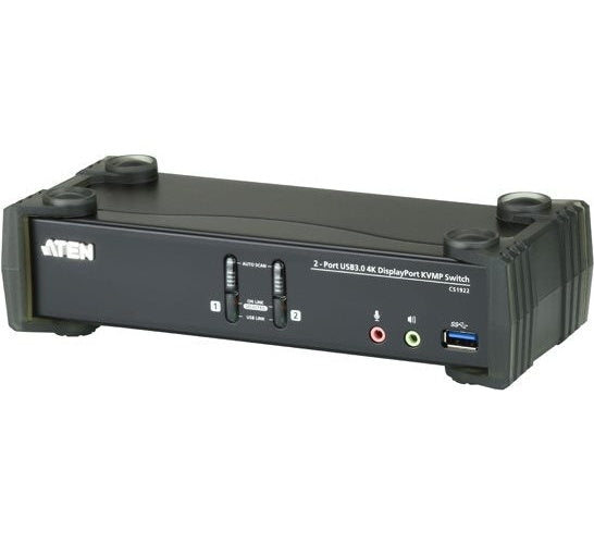 ATEN CS1922 2-Port USB 3.0 4K DisplayPort KVM Switch (CS1922) afbeelding 1