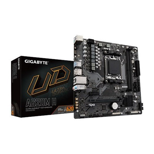 Gigabyte A620M H - Motherboard - micro ATX - Socket AM5 - AMD A620 Chipsatz - USB 3,2 Gen 1, USB-C 3,2 Gen 1 - Gigabit LAN - Onboard-Grafik (CPU erforderlich) - HD Audio (8-Kanal) (A620M H) afbeelding 6