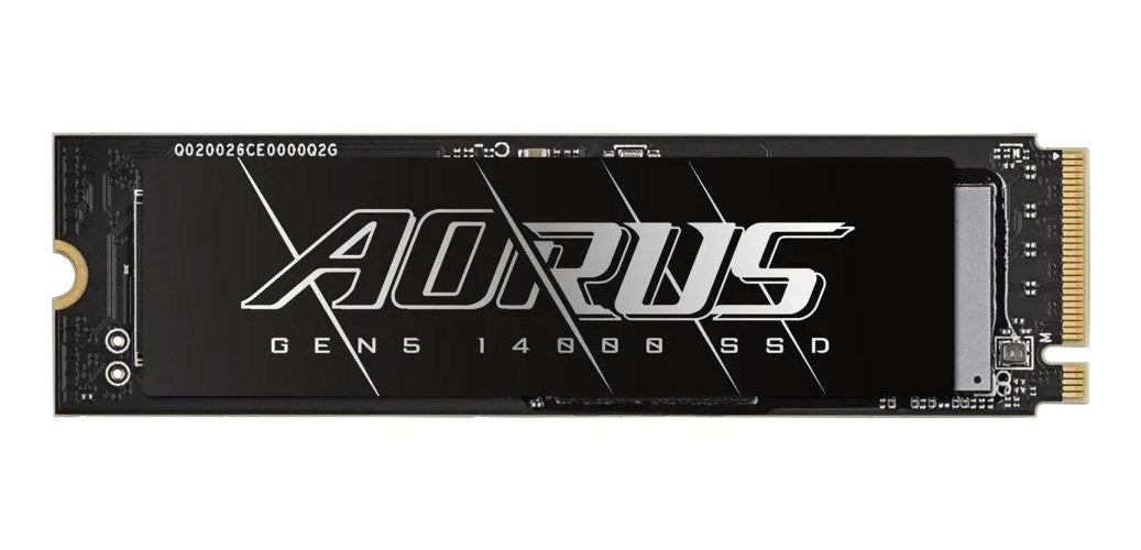 GIGABYTE AORUS Gen5 14000 - SSD - 1TB - intern - M.2 2280 - PCI Express 5,0 x4 (NVMe) - Puffer: 2GB (AG514K1TB) afbeelding 1